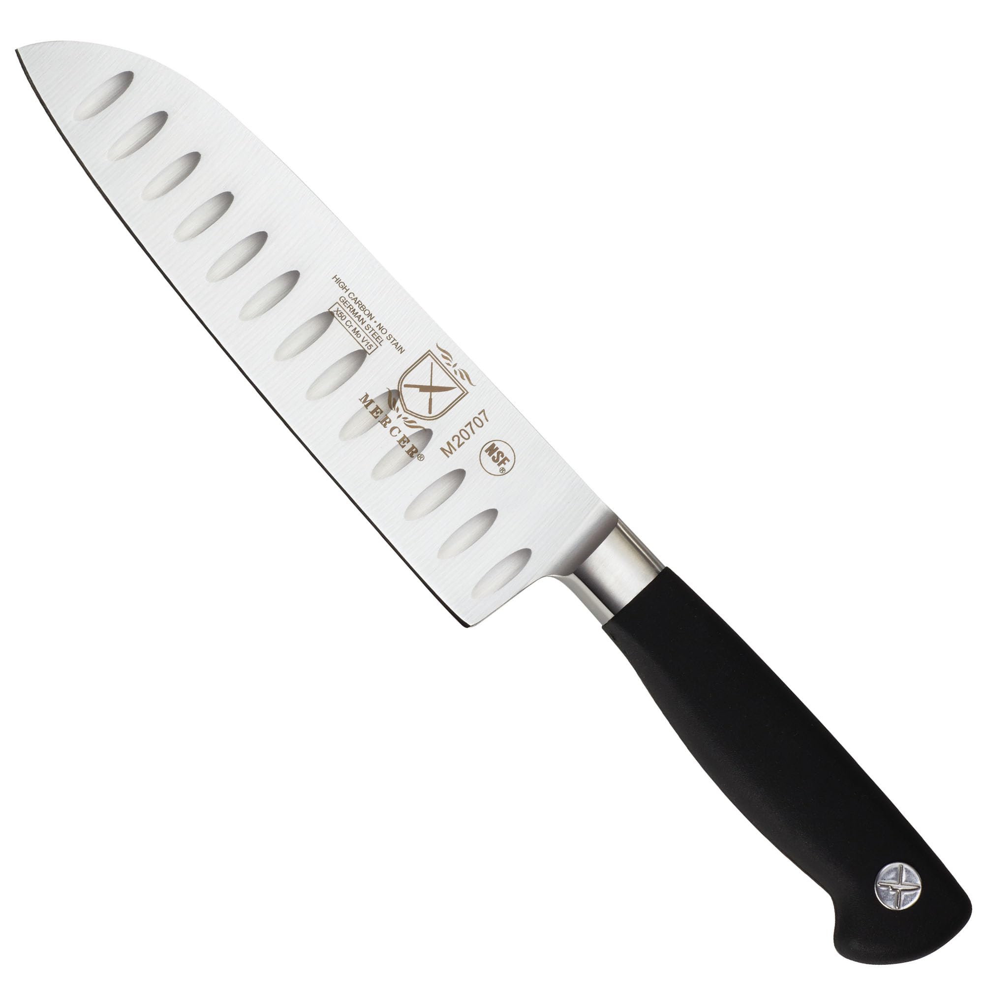 Mercer Culinary M20707 Genesis 7-Inch Santoku Knife,Black