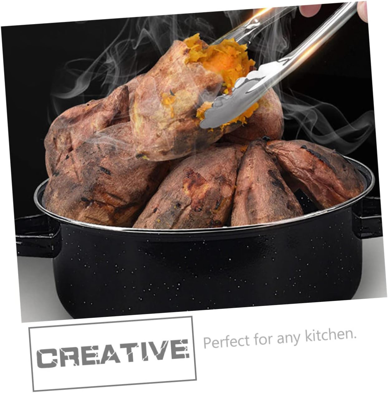 Ciieeo Casserole Dish Set Lids Roaster Pans Lids Covered Round Roaster Pot for Family Gatherings