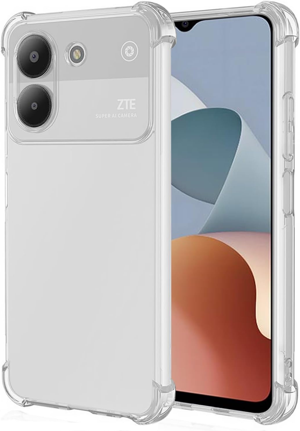 Case for ZTE Blade A54 4G Cute Case, Clear Flexible Maldives Ubuy