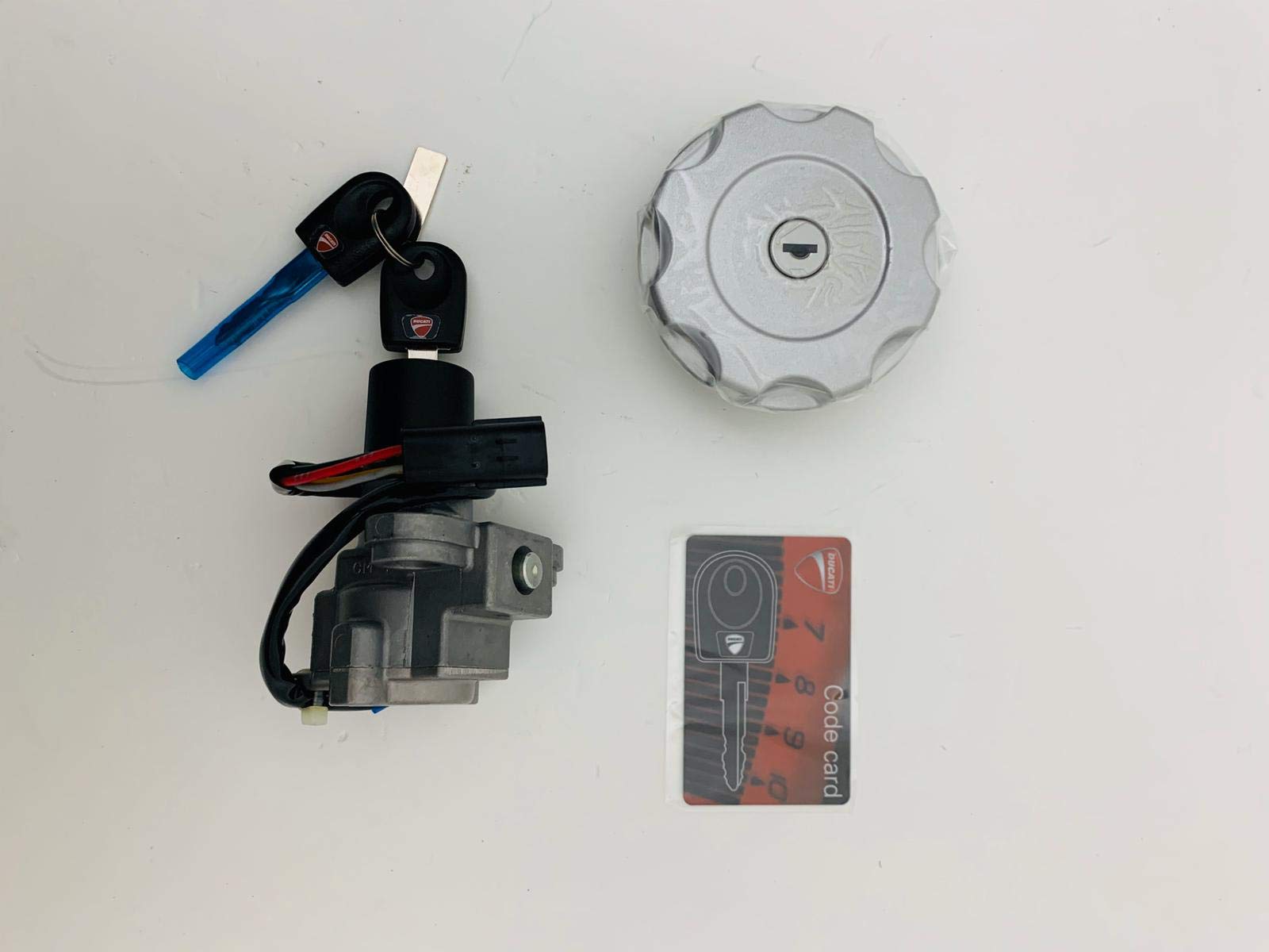 Kit de llaves interruptor completo Keys compatible con Ducati Hypermotard 1100 796 de 2010 a 2012