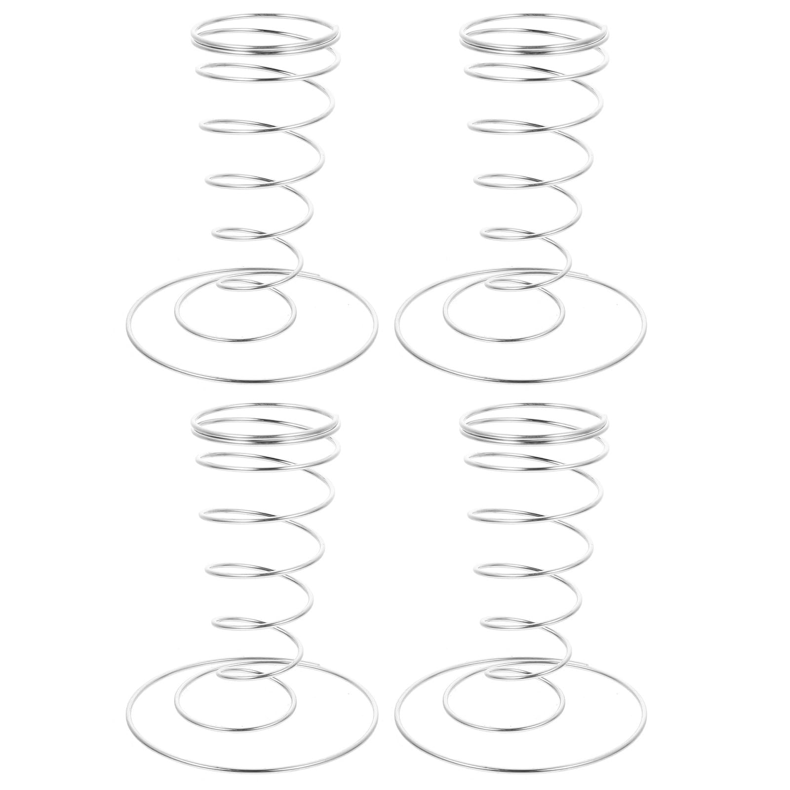ULTECHNOVO Ornament - Soporte de metal para conos de helado (4 unidades, acero inoxidable, forma espiral, para helados, aperitivos, patatas fritas, pinzas de metal