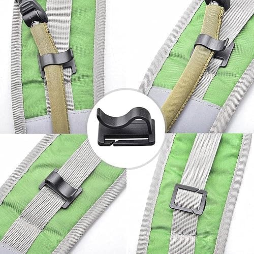 4 Stück Trinkblasen-Schlauch-Clips – Universell, Schwarz, Für Trinkrucksack & Wanderzubehör – Sicherer Halt Am Gurt