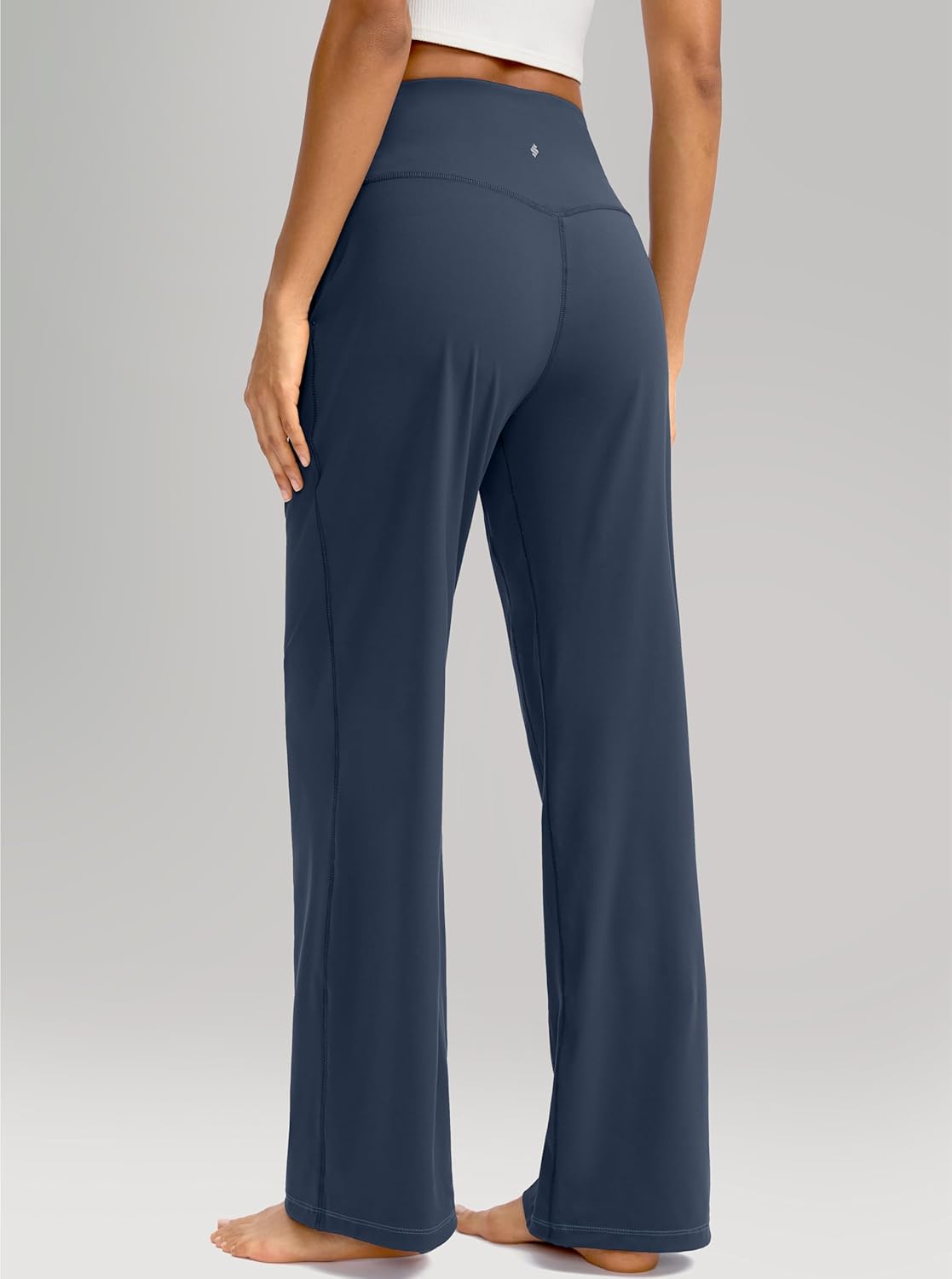 Soothfeel Wide Leg Pants for Women Petite/Regular/Tall High Waist Stretch Yoga Work Dress Lounge Sweatpants with Pockets - Image 4