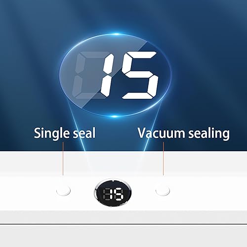 Miniatura 3 de Sellador al vacío con temporizador digital para alimentos, máquina selladora automática con control de precisión, conservación de alimentos y