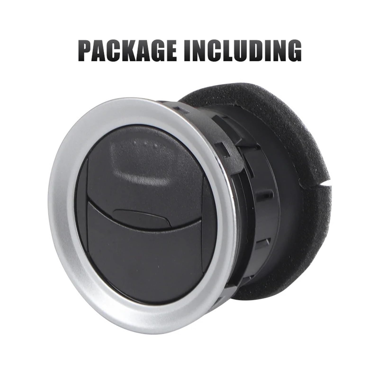 RZCREW Grille De Ventilation Compatible Avec Ford Pour Mondeo Pour Galaxy Pour Fiesta Pour S-Max 2007-2013 Panneau De Ventilation Central Pour Tableau De Bord A/C 6M21U018B09-ADW (Color