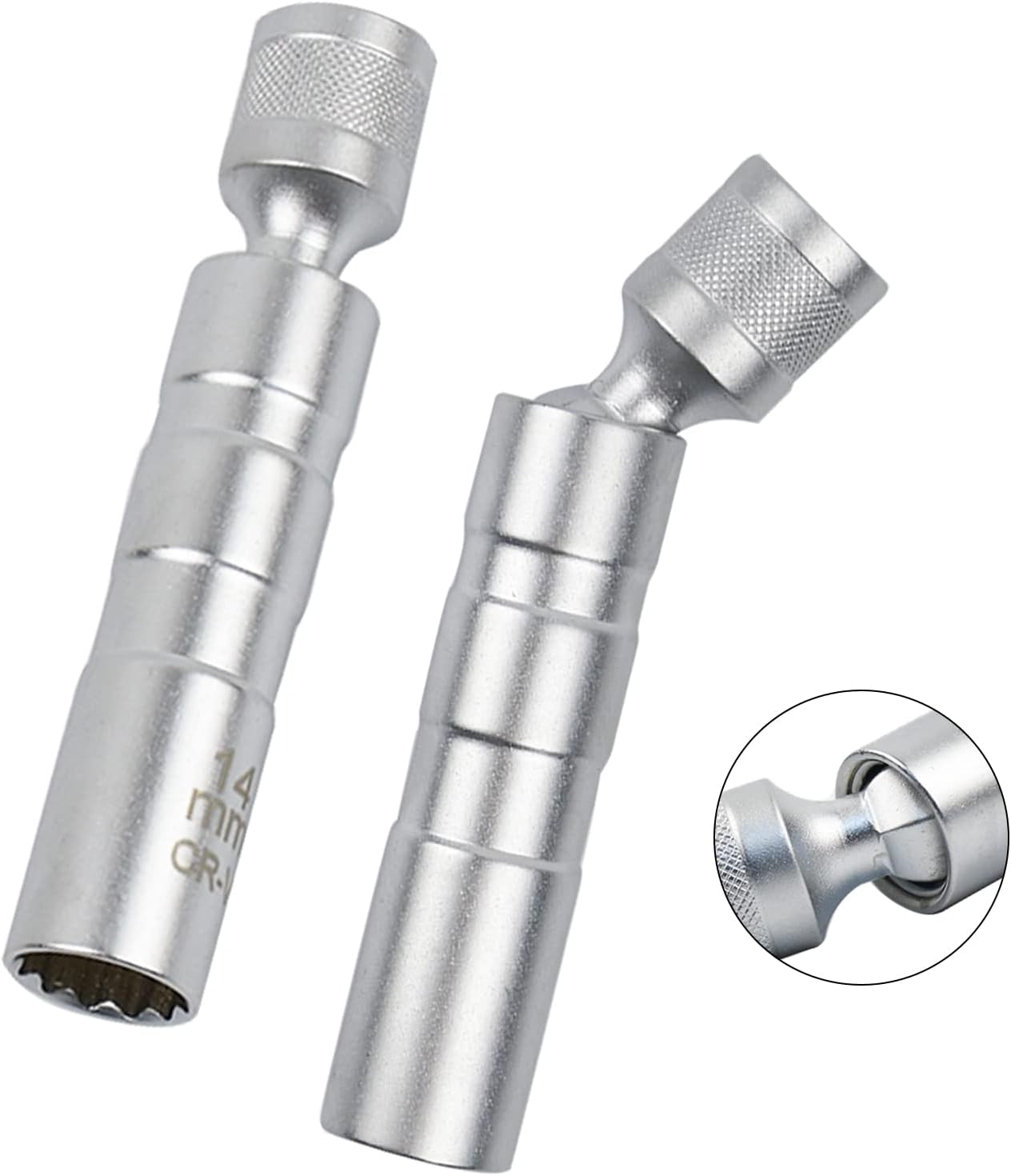 Kikuo Spark Plug Socket Set, 14mm&16mm Spark Plug Socket, 3/8 Inch Thin