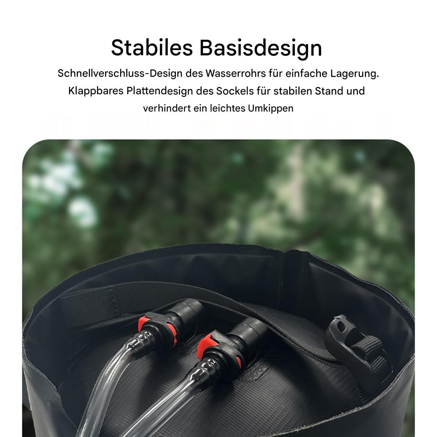 Camping-Duschtasche Tragbare Wanderausrüstung, Werkzeugset, | Solar-Duschbeutel fürs Camping Wanderausrüstung, Strandausflüge, Schwimmen, Reisezubehör, Outdoor, Overlan