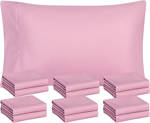 Miniatura 62 de FreshCulture Sage Green Pillowcases Queen Size 12 Pack - Bulk Pillowcase Set - Envelope Closure - Soft Brushed Microfiber Fabric - 20x30 Inches