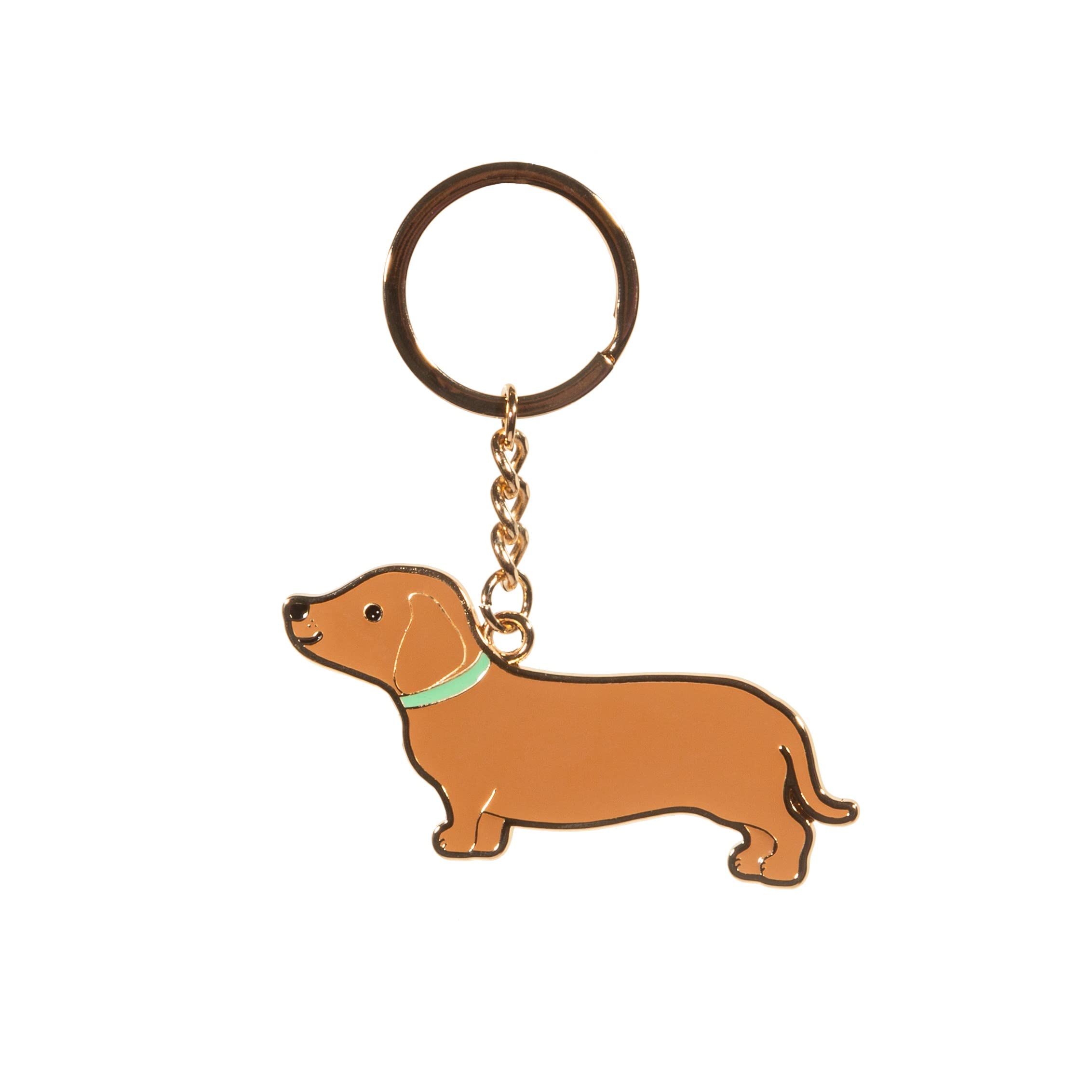 Sass & Belle Dachshund Enamel Keyring