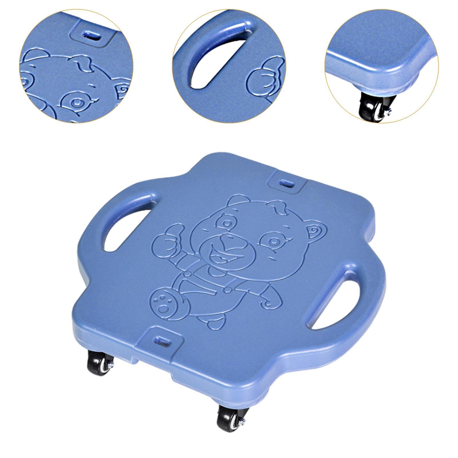 Scooter de Piso Infantil con Tablero con Ruedas de PP Superficie Plana Adecuado para Juegos Deporte Entrenamiento Físico Colegio Inte