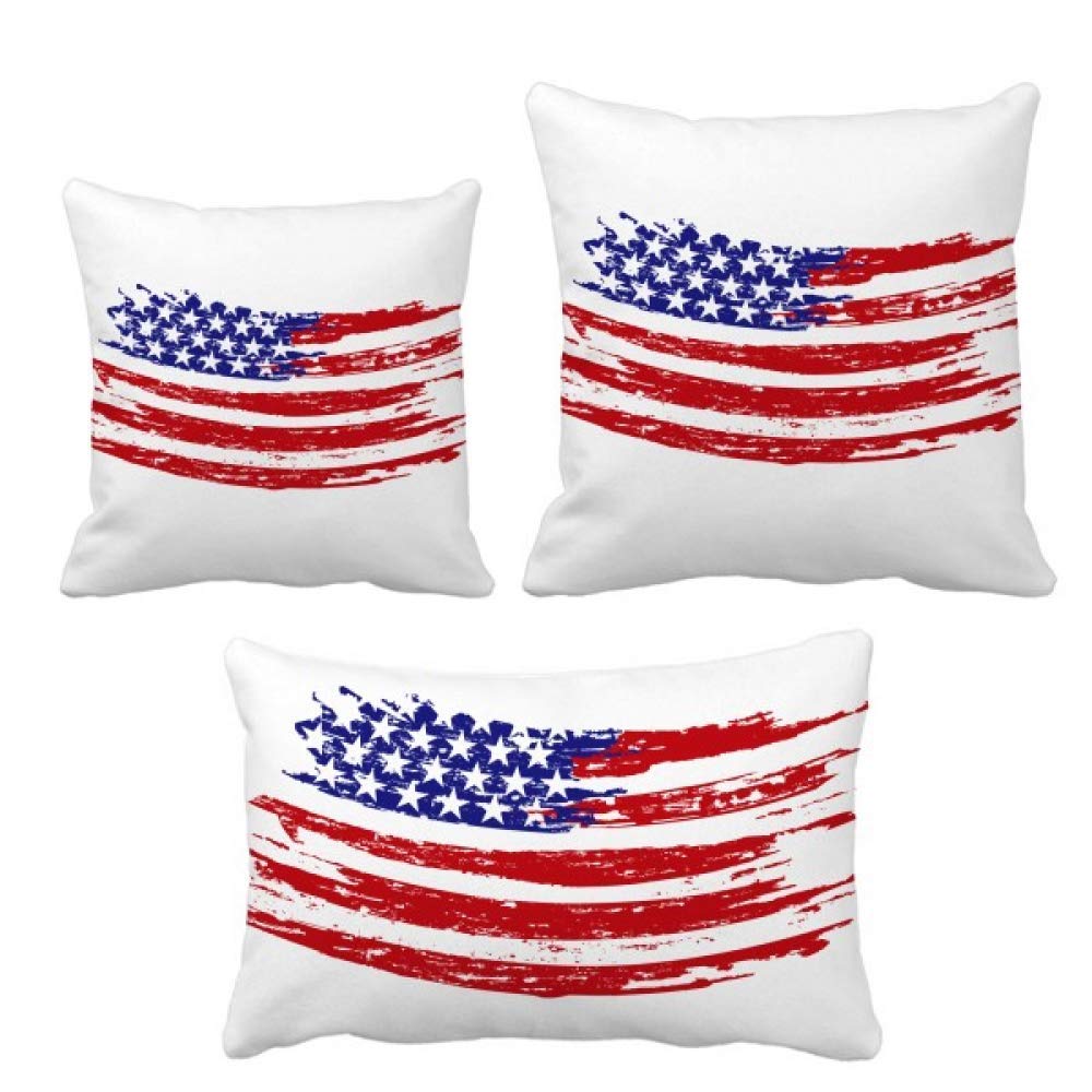 Housse de coussin étoiles et rayures Amérique DIYthinker pour rénover un vieux canapé