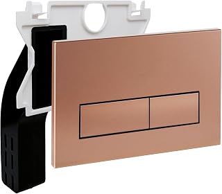 Empyreal Drückerplatte WC Matt für Geberit Duofix Sigma Delta BASIC Bronze | Spülkasten Betätigungsplatte Ersatzteile für 2 Mengenspülung, Konfigurieren Sie 1 Einwurfschacht