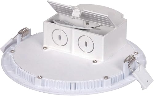 Miniatura 2 de Satco S9061 LED Edge-Lit Downlight con IC integrado Clasificado J-Box para cable directo, 6, blanco cálido