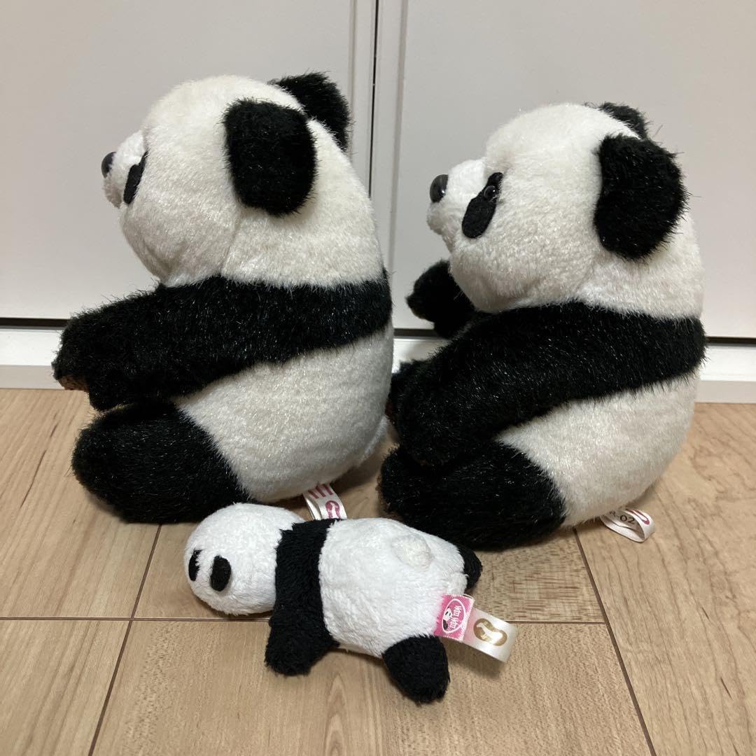 Amazon.co.jp: 上野動物園 パンダ ぬいぐるみ 2頭 マグネット