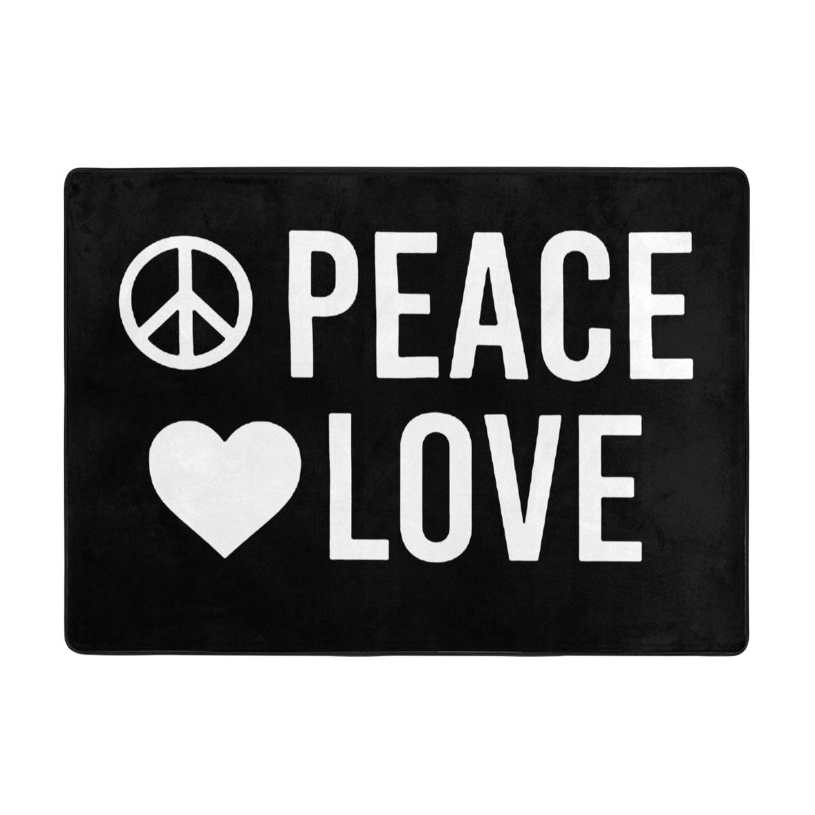 Peace Love Physical Therapy Anti Slip Carpet 80x58in Suitable for Family Bedrooms or Offices