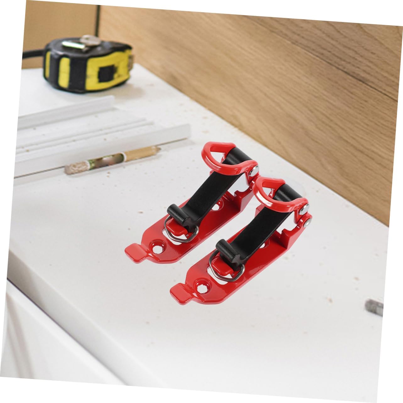 4Pcs Heavy Duty Roof Rack Shovel Mount Clamp Kit Hinge Tool Holder for Secure Tool Installation Trucks and Vehicles Stable Mounting Brackets for Reliable Transport