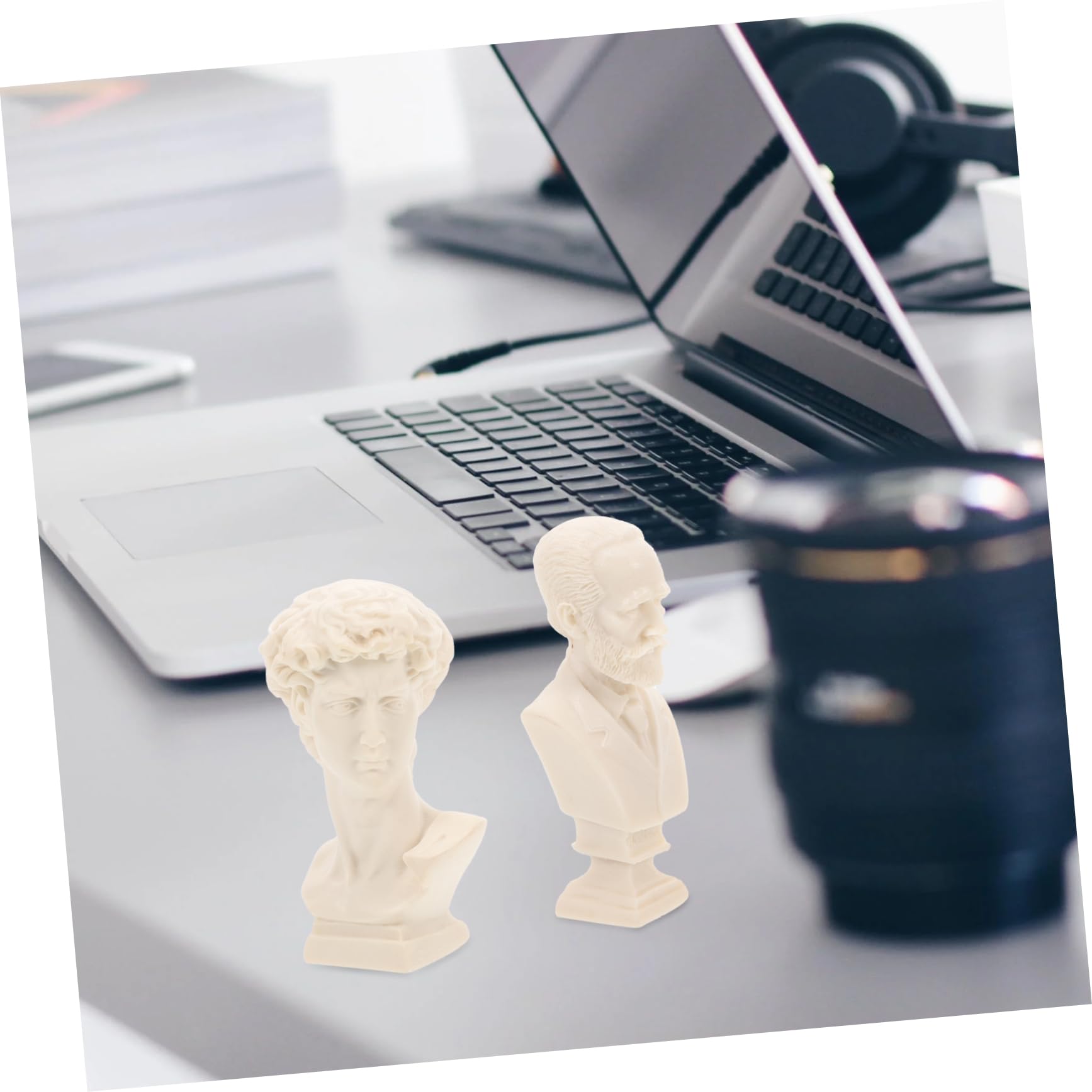 Artibetter Pequeña Estatua De Yeso Dibujo Cifra Busto Estatua Decoración del Hogar Figura Escultura Adorno del Hogar Bloque De Figuras De Aprendizaje 10 Piezas*4