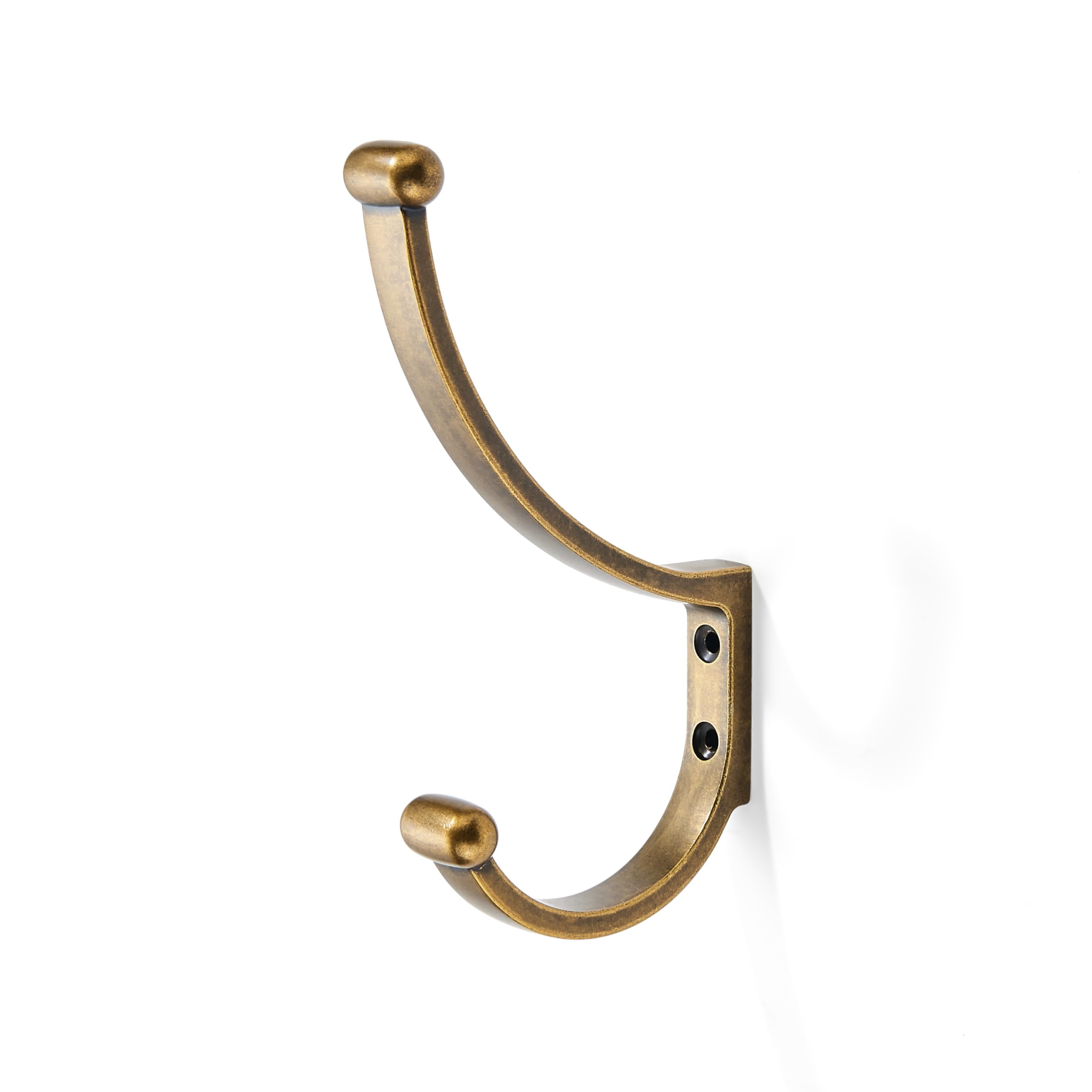antique english brass coat robe hooks product photo