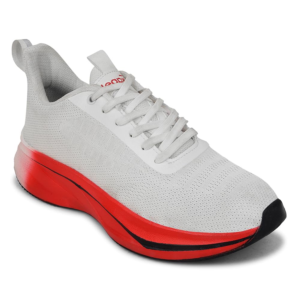 liberty Leap7x ROASTER-1E Lacing Sports Running Shoes for Men - Black & White | Comfortable and Durable Lace-Up Closure - Suitable for Lacing Walking, Gym, Jogging Shoes for Gents - Cushioned Footbed-picture-12