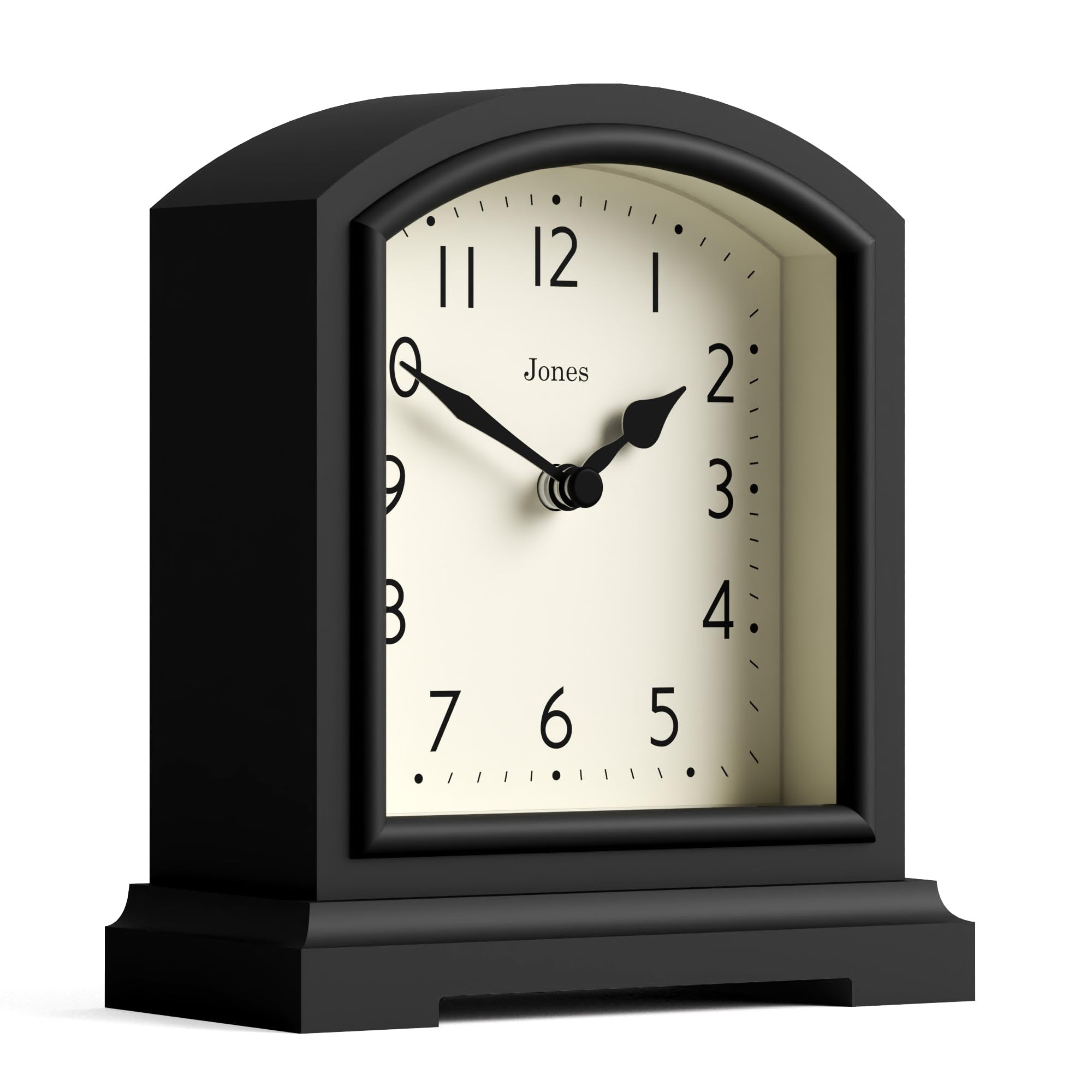 Jones Clocks® Tavern mantel clock, Black, 15.5 x 14 x 6 cm - Image 2