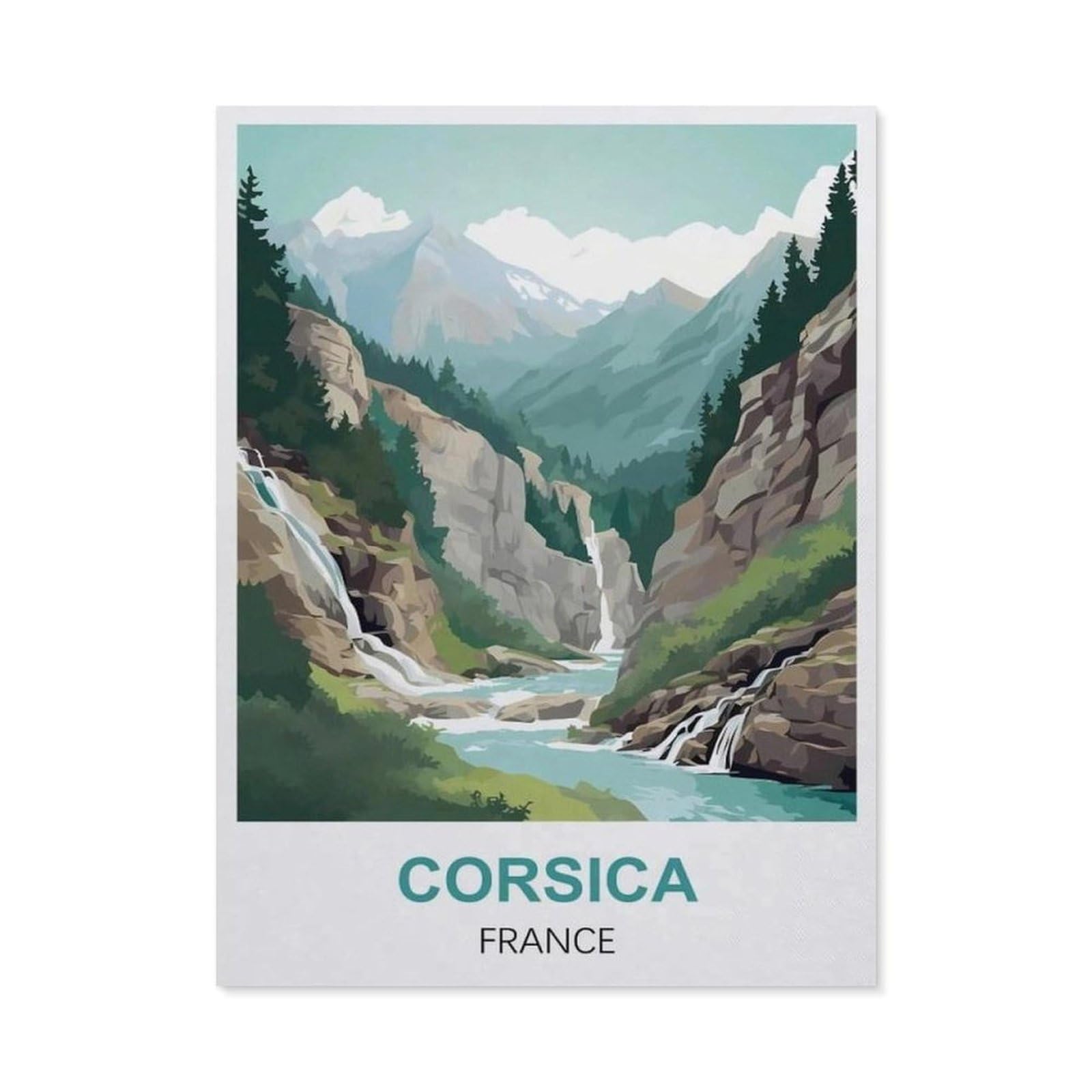 YYHMKBYY,Paper Jigsaw Puzzle 1000 Pieces,Corsica France,Adult Children Toys Decompression Game(38x26cm)-Q83 — image 1
