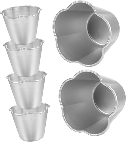 Miniatura 8 de Abaodam Molde para tartas de huevo, moldes para tartas, moldes para cupcakes, tazas de huevos, moldes redondos para cupcakes, molde para flan para