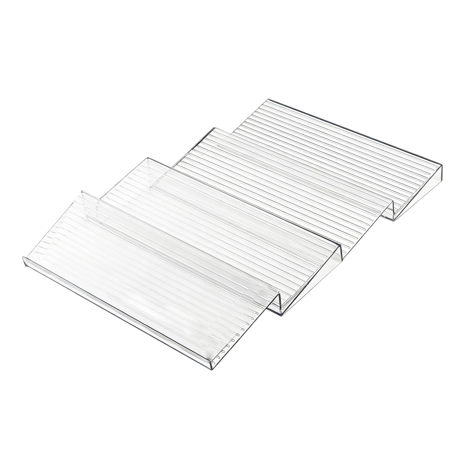 Kalttoy 4 Slices Home Cooks Adjustable Drawer Bottles Organizers Step Shelf Tray Acrylic Materials Drawer Tray