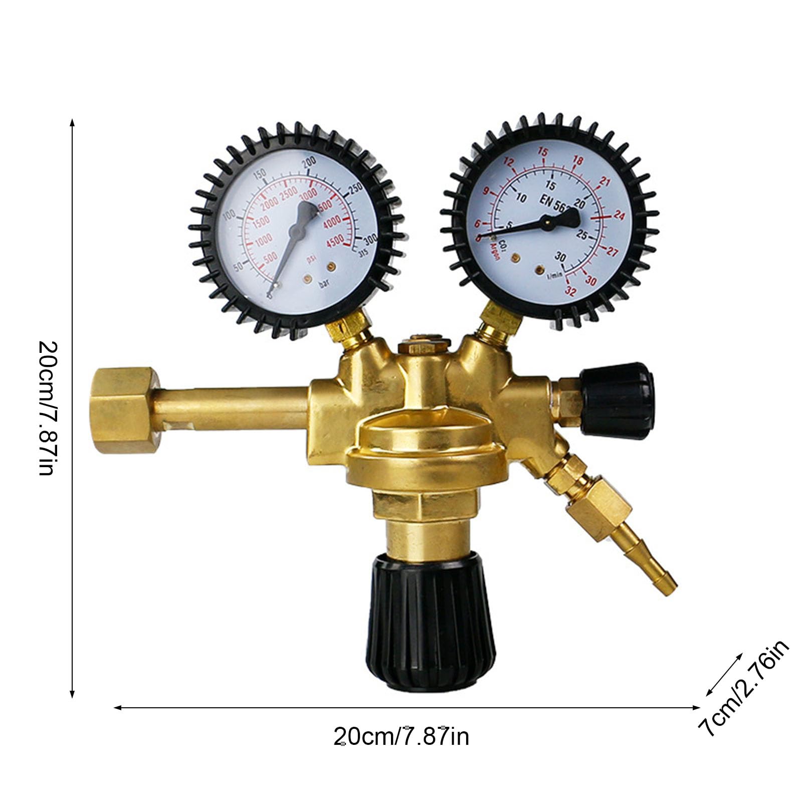 W21.8 Regolatore di riduzione della pressione del filo Argon Meter di anidride carbonica riduttore misto