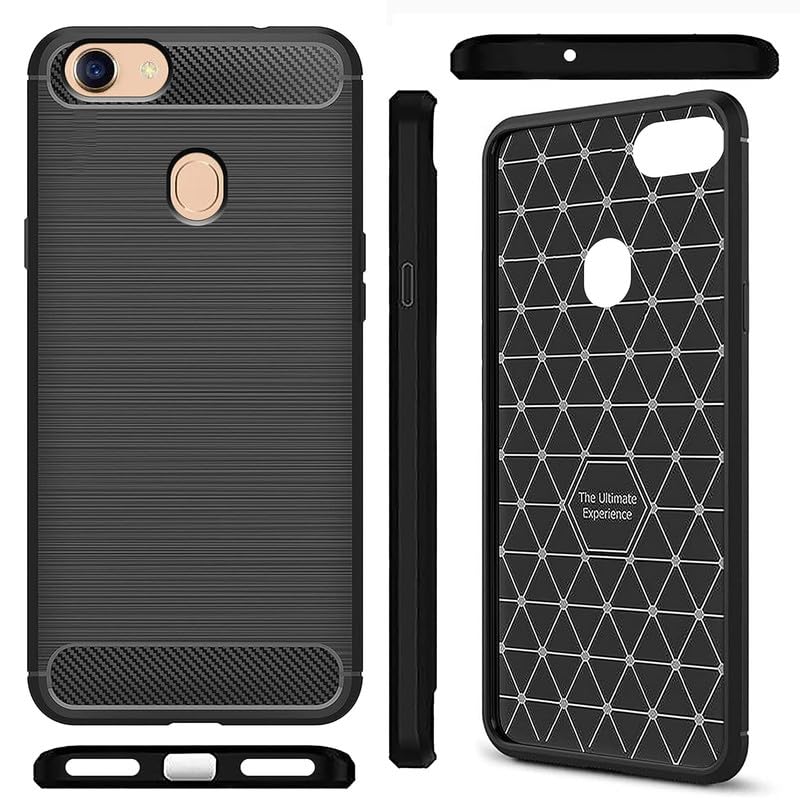 Image of Hybrid Carbon Fiber Back Case for Oppo F5 (Black)