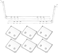 Vista 1 de Skyley Juego de 8 clips de cortina de ducha para forros y cortinas para mantener el agua, resistente al viento, acrílico protector contra