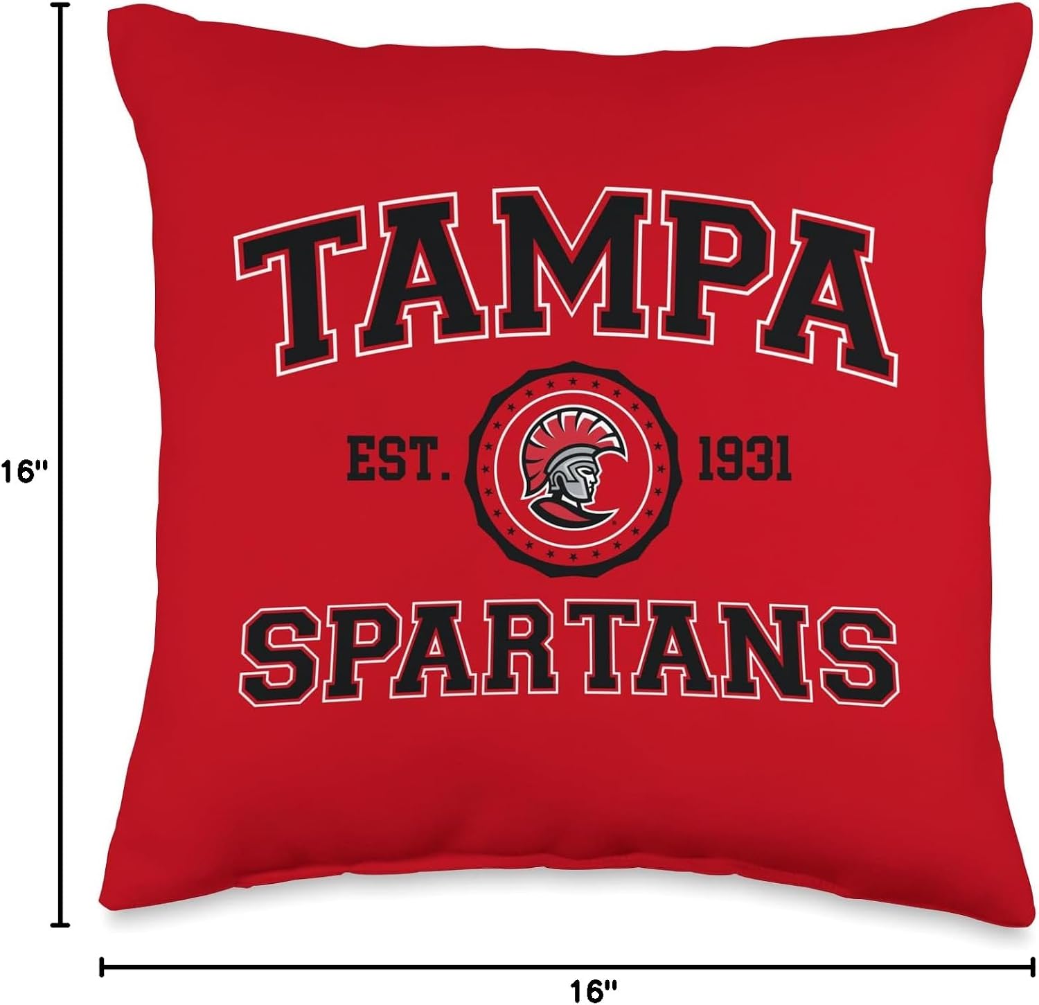 Tampa Spartans | Official NCAA University Merch | NAFPUOT02 Throw Pillow