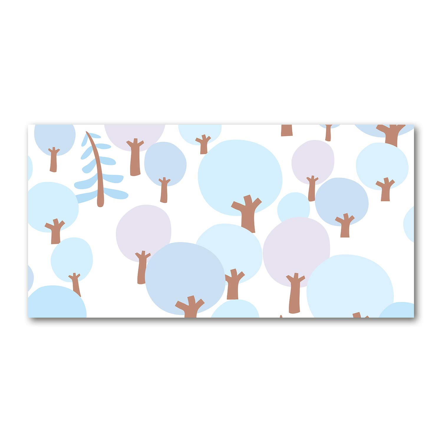 Tableau verre acrylique 140x70 Tulup pour une décoration murale moderne avec arbre coloré