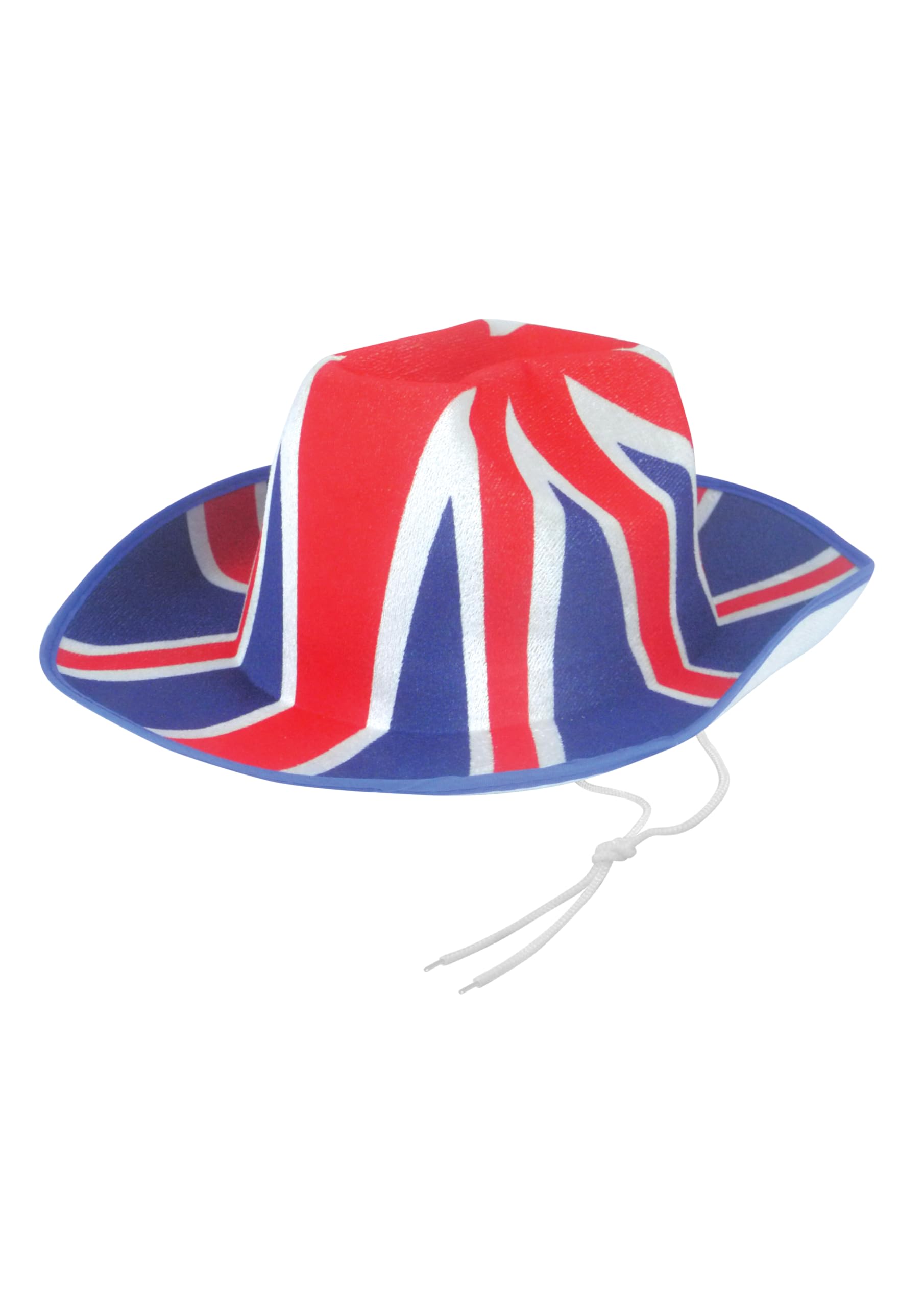 HENBRANDT 12 x Adult Union Jack Flag Cowboy Hat Royal Celebration Great British Flag VE Day One Size Fancy Dress Costume Accessory Party Supplies Novelty Hats for Men and Women