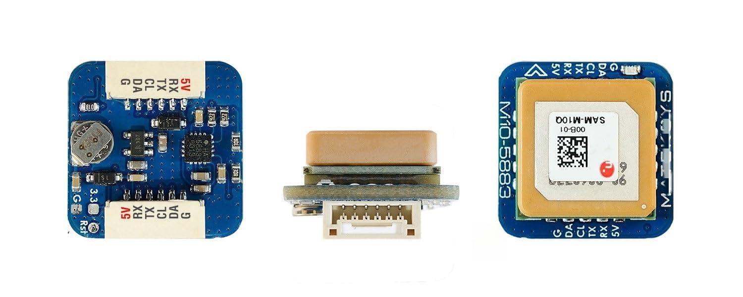 Dla systemów FMatek M10Q 5883 GPS 72 kanały SAM-M10Q i QMC5883L cyfrowa prędkość powietrza 4~9 V z modułem kompasu dla dronów wyścigowych RC FPV