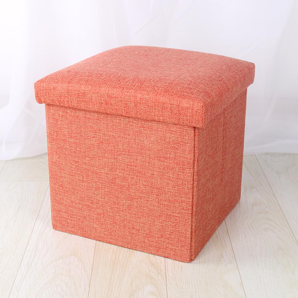 Coffre à jouets carré et pouf pliable pour libérer l'espace au sol