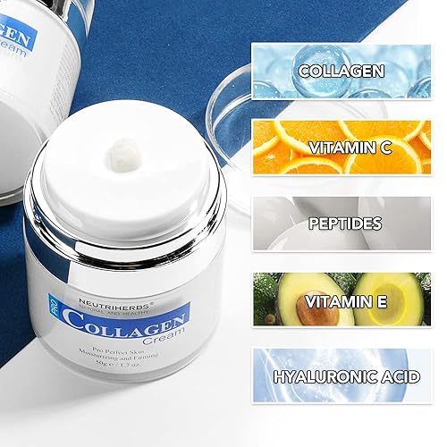 Miniatura 2 de Neutriherbs Crema facial hidratante facial de colágeno, reduce las manchas negras y las imperfecciones, la hidratación persistente reduce las líneas