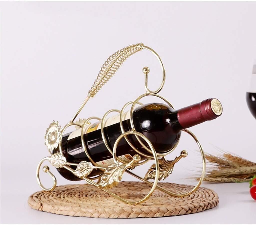 Portable Iron Handmade Wine Rack/Wine Glass Rack/Ornaments/Decorations/Gift Storage Rack (Color : B)
