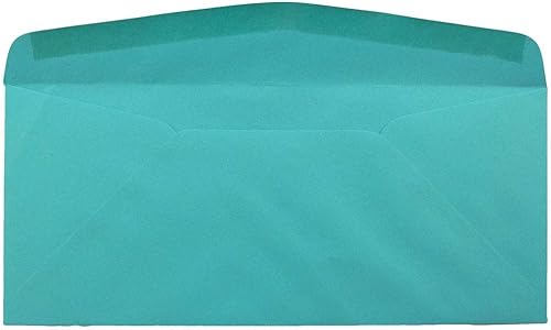 Miniatura 7 de JAM PAPER Sobres de ventana de colores para negocios, 4 18 x 9 12, color amarillo, reciclado, paquete de 100 unidades