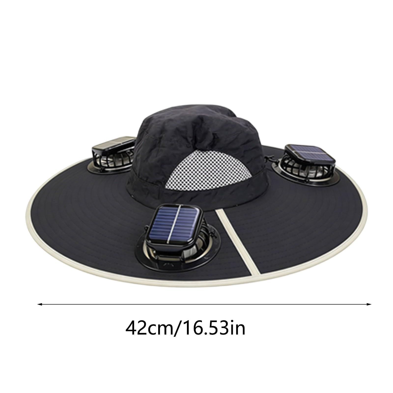2026 Innovativo cappello da sole con sistema di raffreddamento integrato grazie a tre ventole, ricarica USB a energia solare per una protezione ottimale UPF 50+ per tutte le attività all'aperto