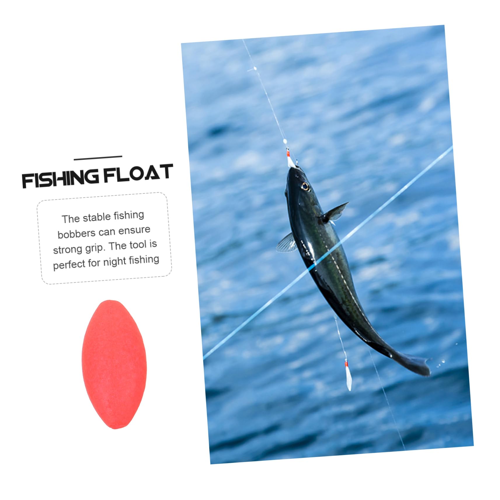 ifundom 4 Set Forniture per La Pesca con Il Surf Attrezzatura Galleggia Perline da Pesca Accessori per La Pesca Arnesi da Pesca Aspetta La Pesca Plastica Rosso 200 Pezzi * 4
