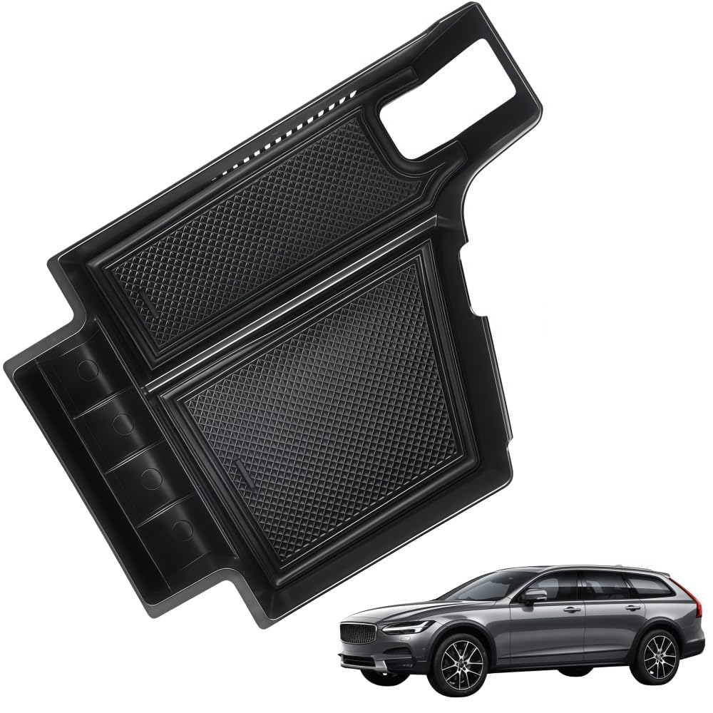 Zqxltsy Centre Console Armrest Organiser for Volvo S90/V90/V90CC 2021