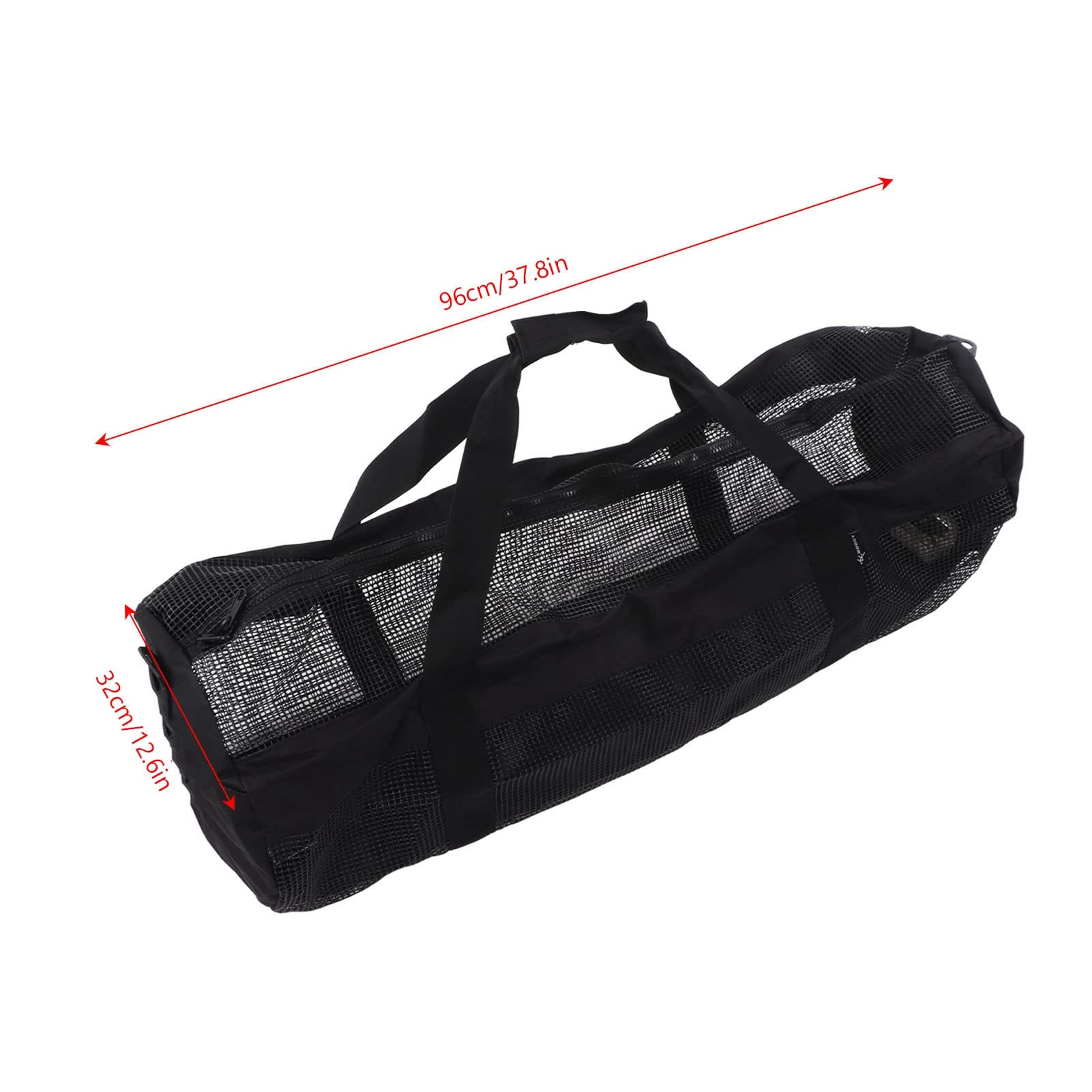 Topyond Borsa a Rete Extra Large per Trasportare l'Attrezzatura Subacquea, Borsa Rete Pieghevole Oversize con Rete Traspirante e Maniglia per Immersioni, Snorkeling, Nuoto e Campeggio