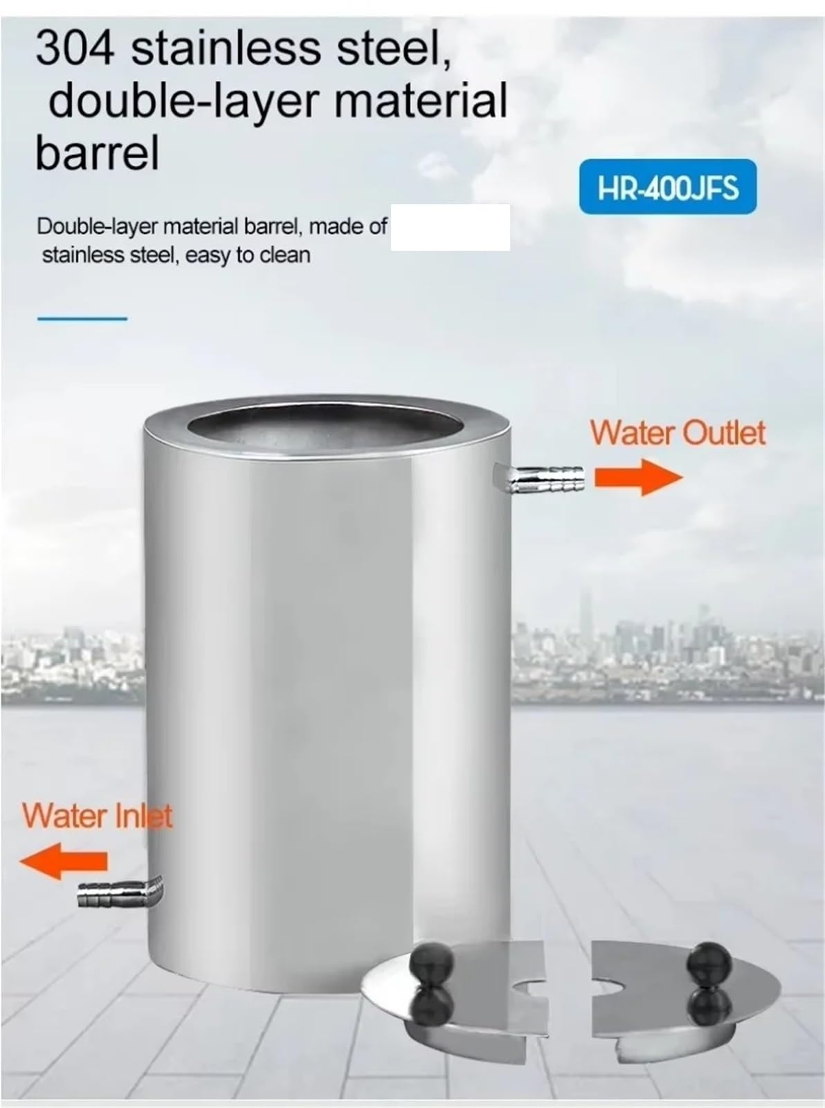 Homogeneizador, Dispersor emulsionante de tubo cuadrado, homogeneizador alto cizallamiento for laboratorio, máquina dispersión pintura, resina y crema cosmética(HR-400JFS 3L water)