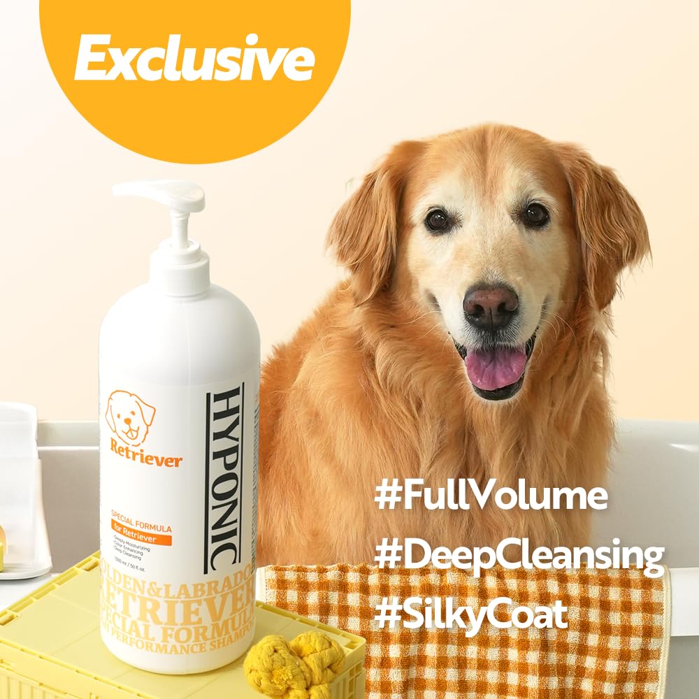 HYPONIC Shampoo for Retriever, Hypoallergenic breed-specific shampoo for retriever for soft volume deep cleansing - Image 2