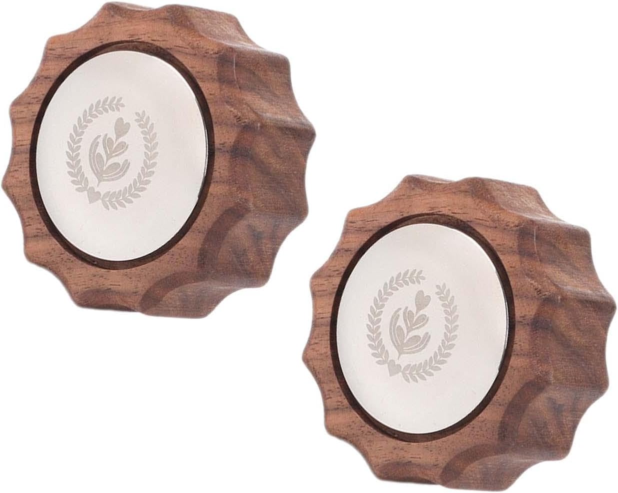 Generic 2x Coffee Machine Steam Knob Lever, Walnut Wooden Handles, Modification Anti Scald for 3145 Espresso Machine