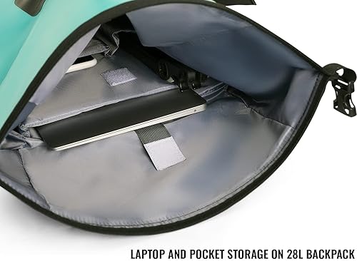 Miniatura 5 de GILI Mochila impermeable de 28 litros, cierre frontal, bolsillos laterales y correas Molle