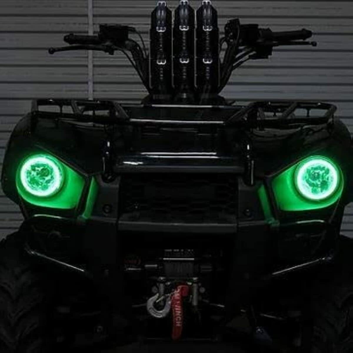 SNORKELYOURATV SYA Angel Eyes LED Halo Accent Light Kit | Compatible with Kawasaki Brute Force 300 | ATV Accessories | Blue