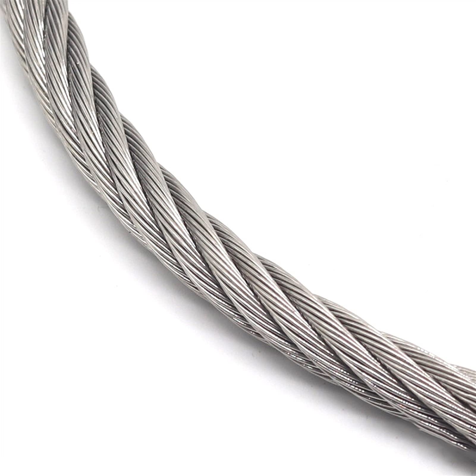 Cable Acero,Cable Acero Plastificado Kit de barandilla de cable de cable de cable de alambre de acero inoxidable de 20 m / 30 m / 50m 316 Kit de barandilla de cable de cable 7x7 3mm DIA para aplicacio