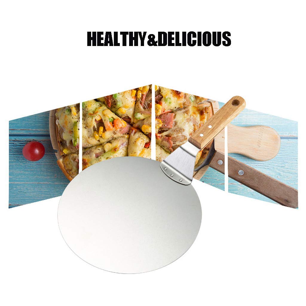 FZYE Pelle à Pizza En Acier Inoxydable De 10 Pouces, Pelle à Pizza