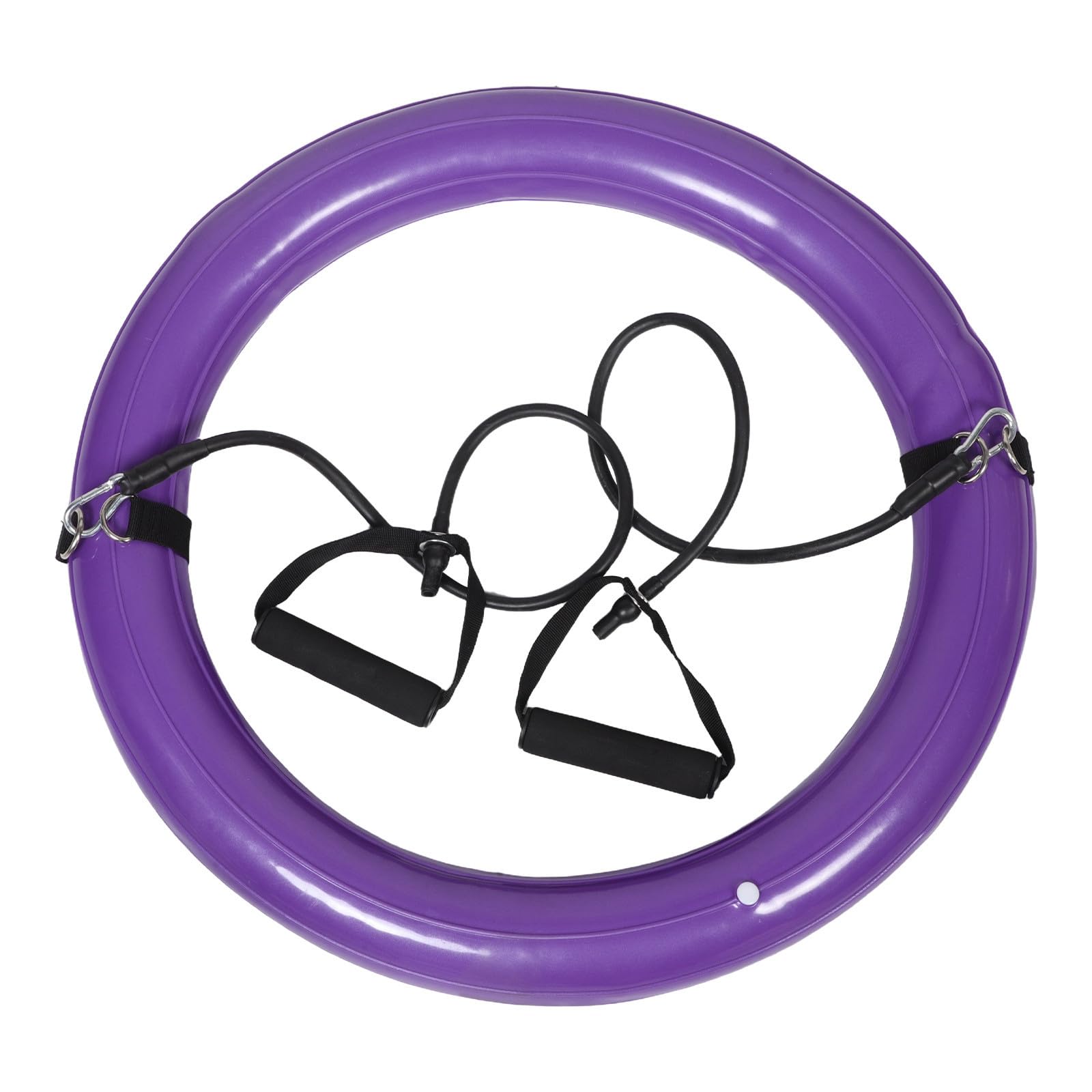 NUOBESTY Base de Pelota de Yoga con Asa y Material PVC Engrosado para Estabilidad y Prevención de Rodamiento, Soporte Portátil Adecuado para Gimnasio en Casa y Práctica de Yoga